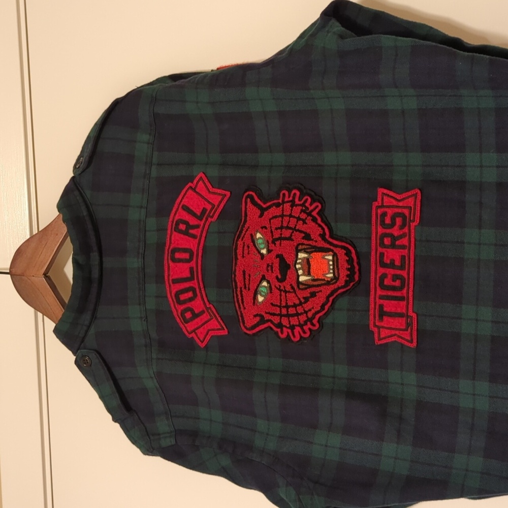 Vintage 2000s hand-selected Patched Plaid Shirt